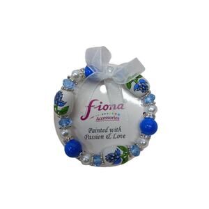 NWOT Fiona Accessories Hand-Painted Stretch Bracelet